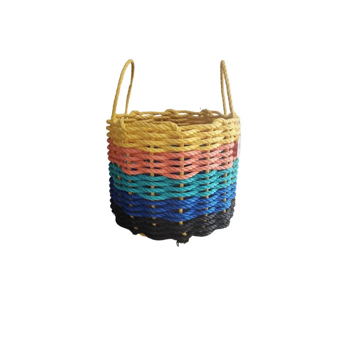 Authentic Maine Lobster Rope Storage Basket Sunset Inspired 9 Inches