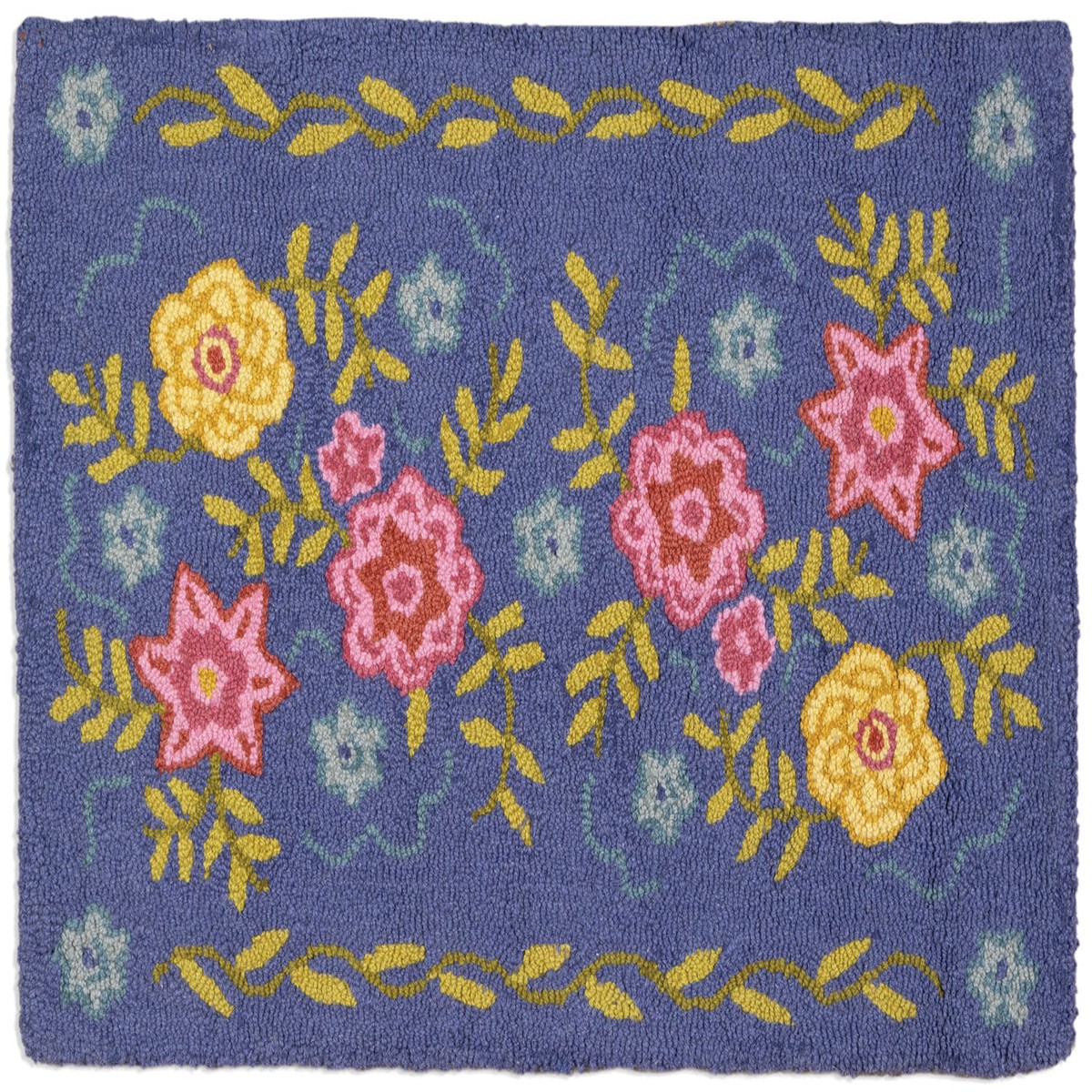 Blooming Meadow Hooked Wool Rug 2