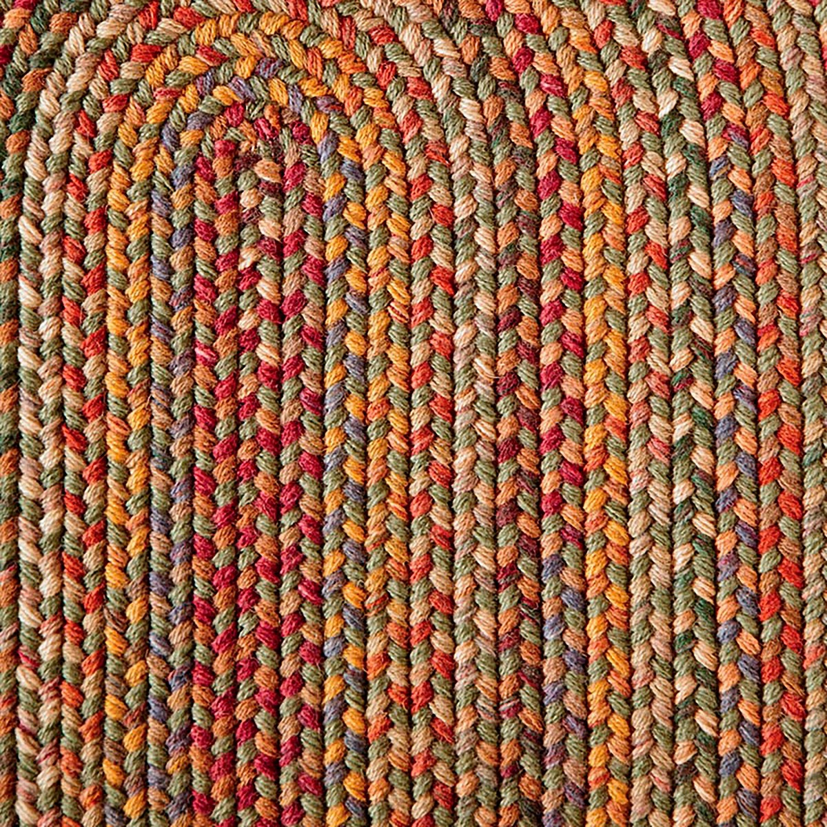 Blue Ridge Wool Oval Braided Rug 4 Wheat