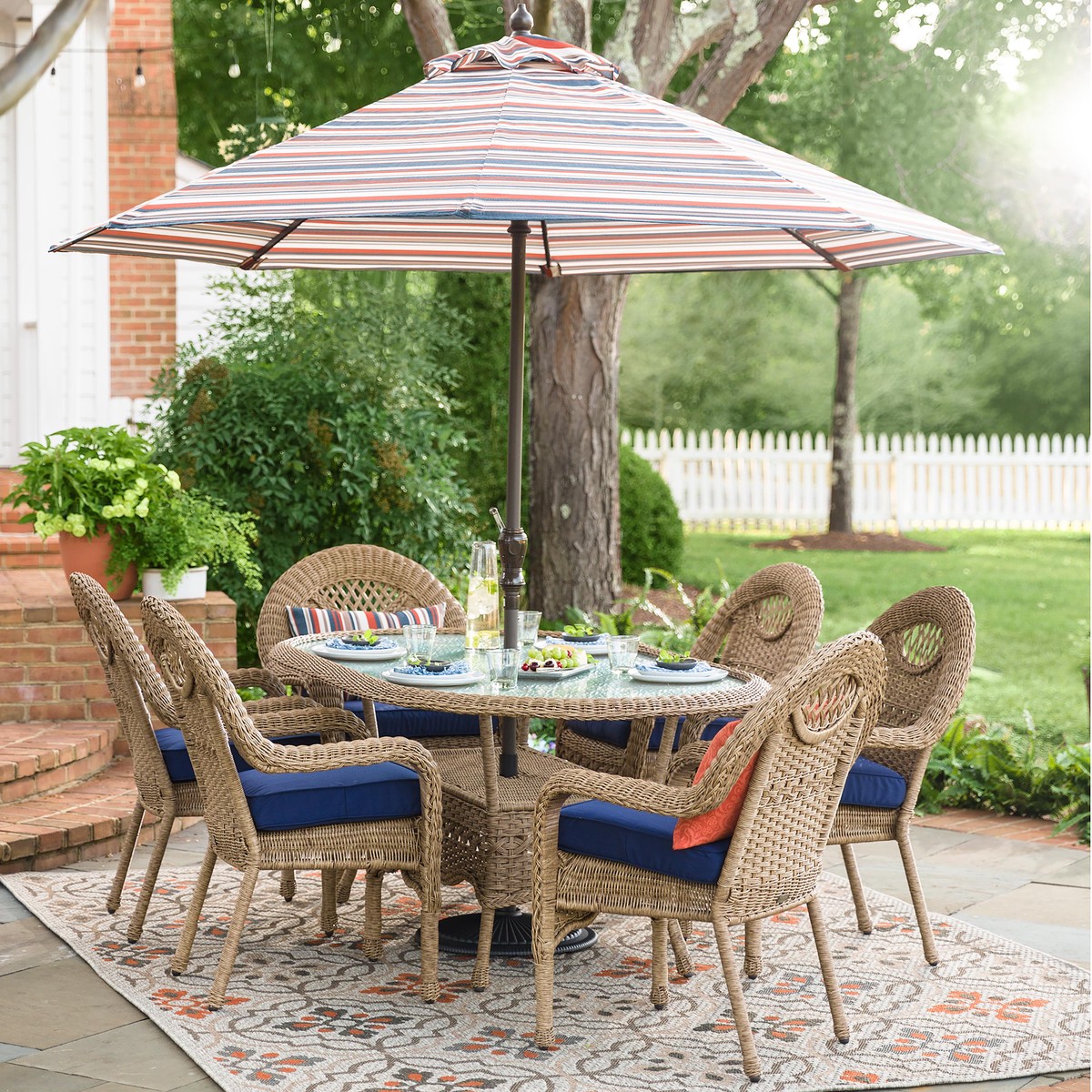 Cambridge Tilework IndoorOutdoor Rug 6 NeutralGray
