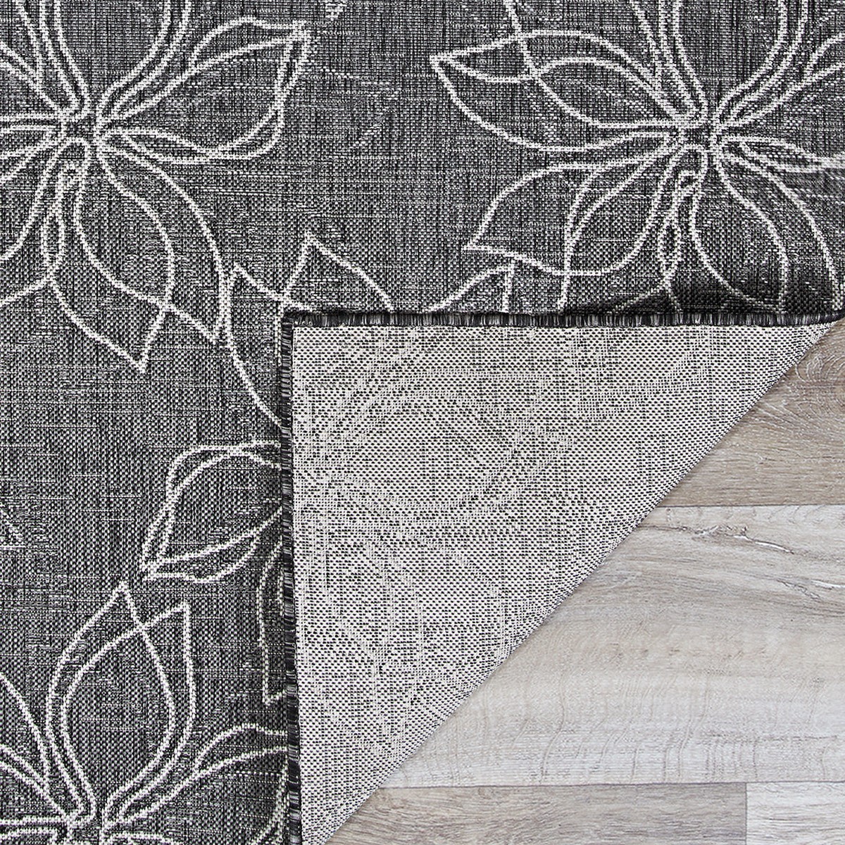 Charm Botanical Ash IndoorOutdoor Area Rug 95