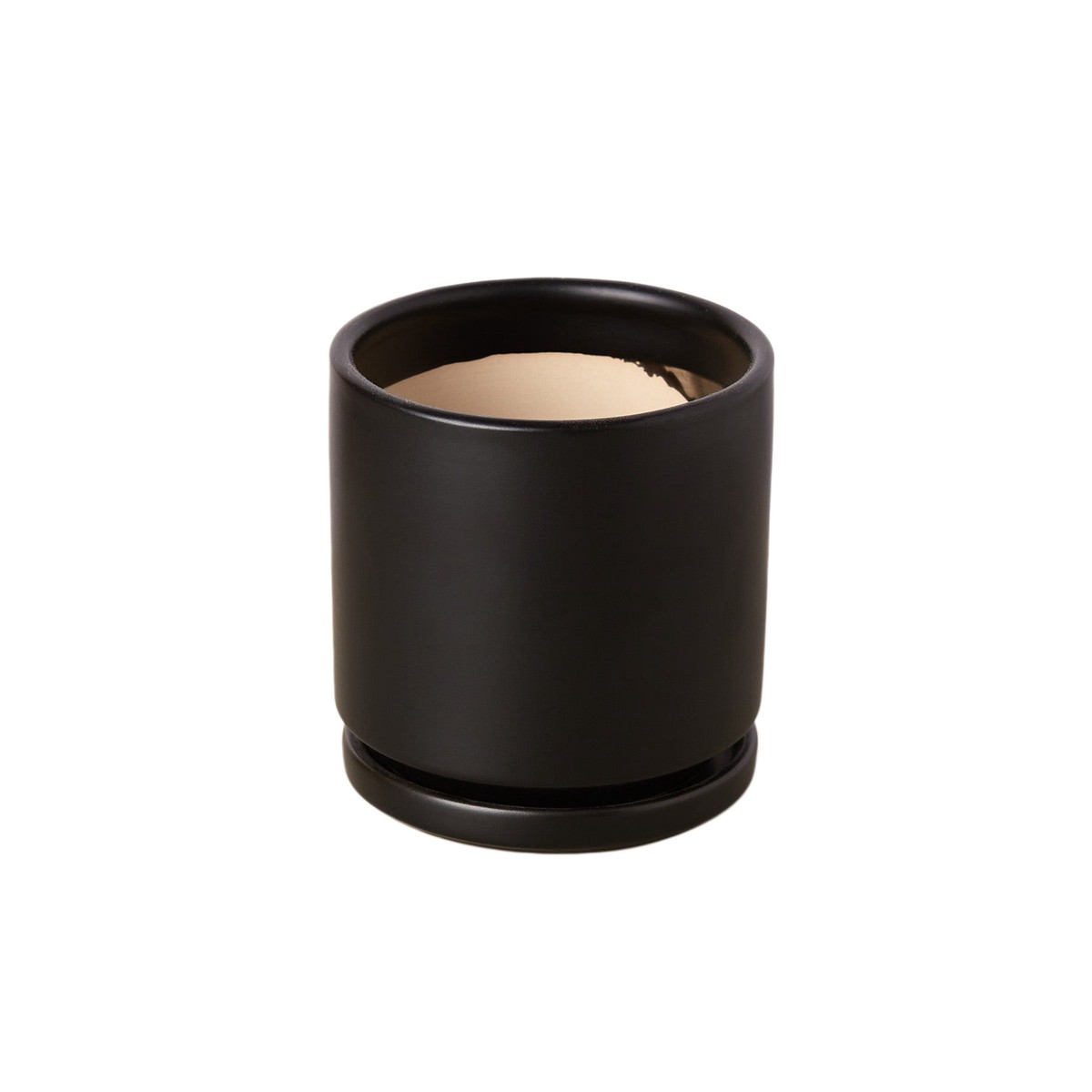 Cylinder Pot - 4 And 6 Inch 4InchMatteBlack
