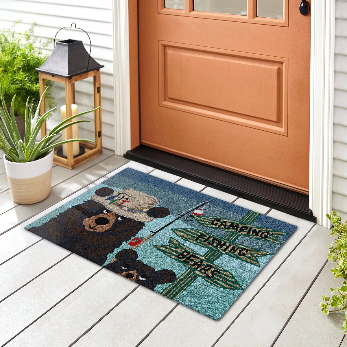 Fishing Bears IndoorOutdoor Rug 26