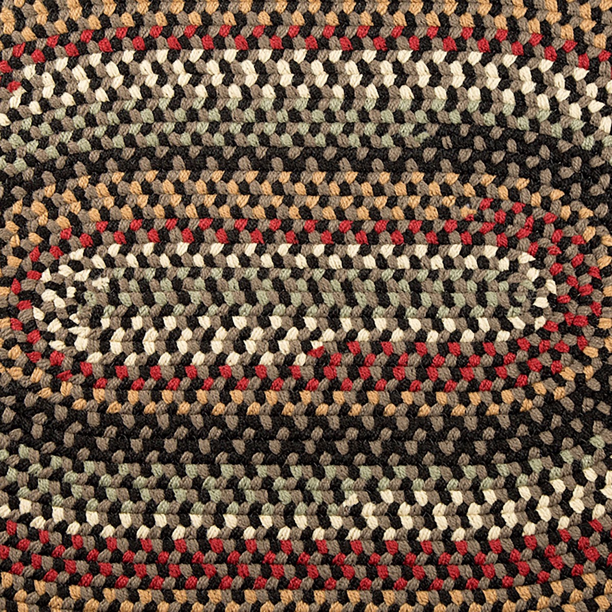 IndoorOutdoor Braided Polypro Roanoke Rug 2 X 3 CamelMulti