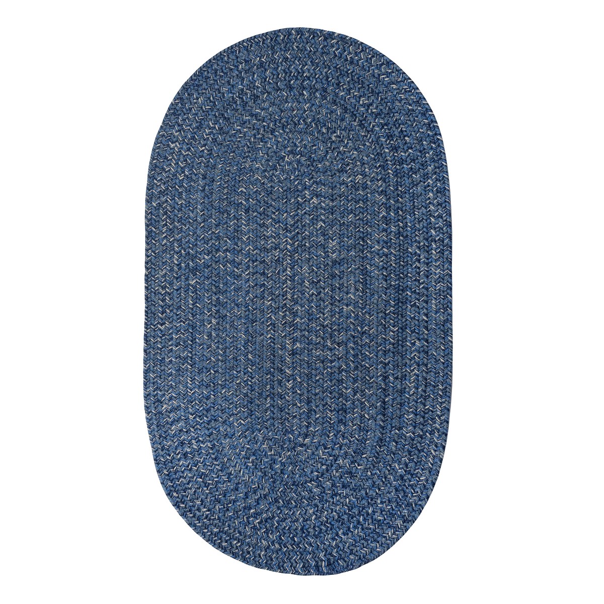 IndoorOutdoor Oval Pine Creek Braided Polypropylene Rug 3 X 5 DarkGreen