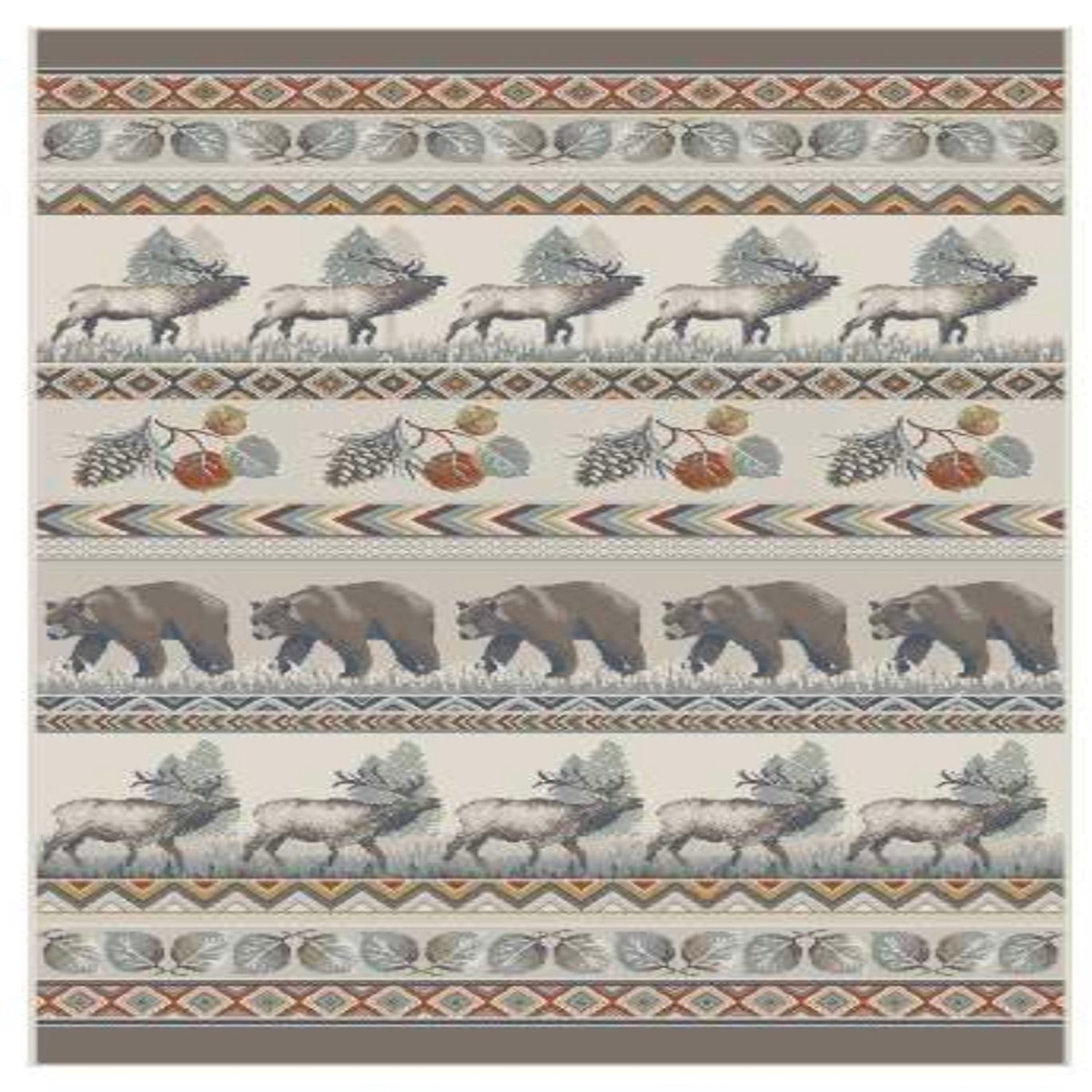 IndoorOutdoor Polypropylene Vista Mountian Majesty Rug 30X 50