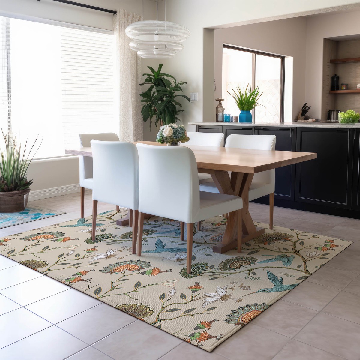 Kendall Birds Polyester Area Rug 3