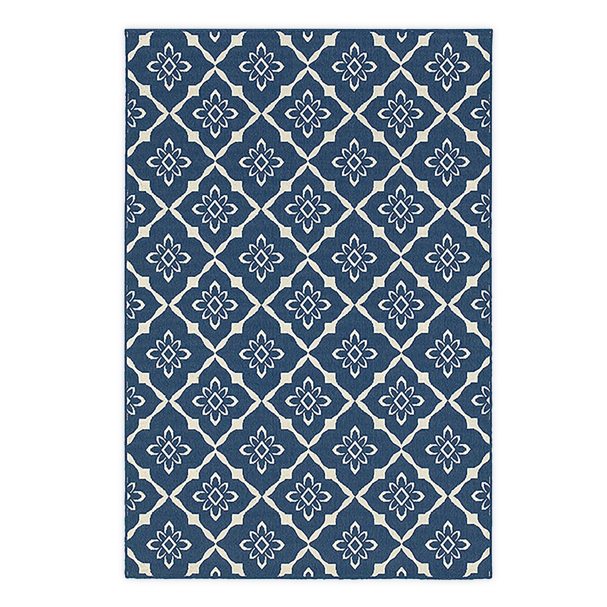 Lexington Trellis Rug 67X 96 Navy