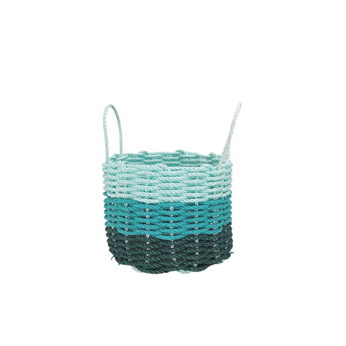 Lobster Rope Storage Basket Hunter Green Teal Seafoam BundleIncludes1OfEachSize9 16 16