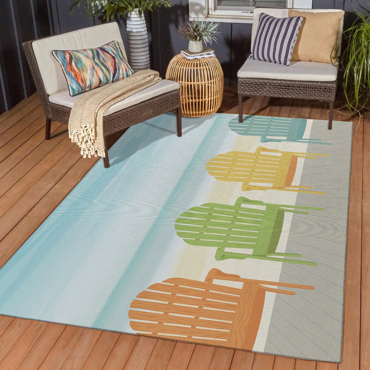 Oceanside Polyester Rug 75 Runner