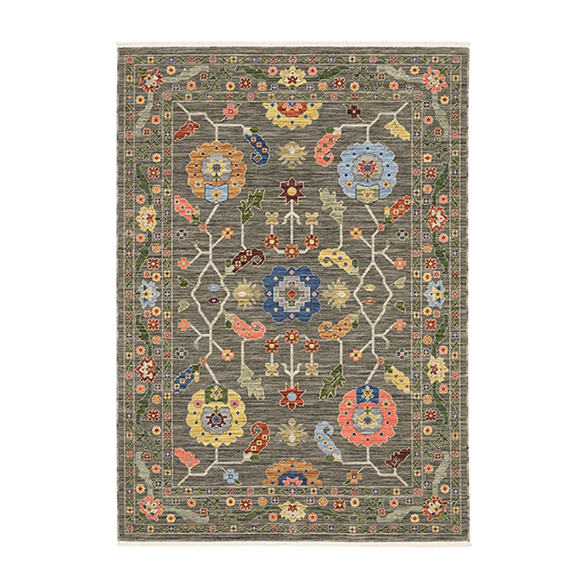 Saluda Jewels Wool Rug 2 RunnerIvory