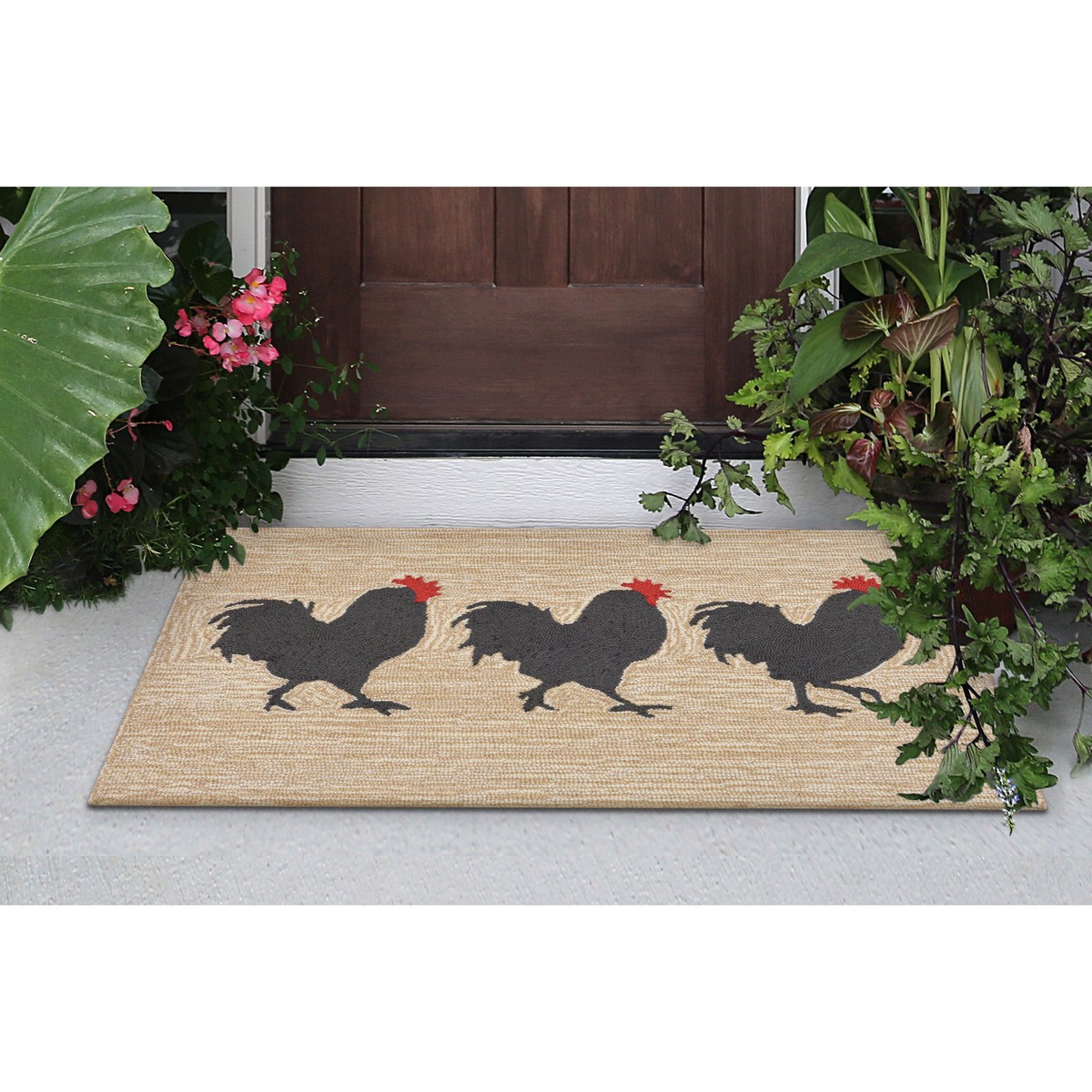 Strutting Roosters IndoorOutdoor Rug 2