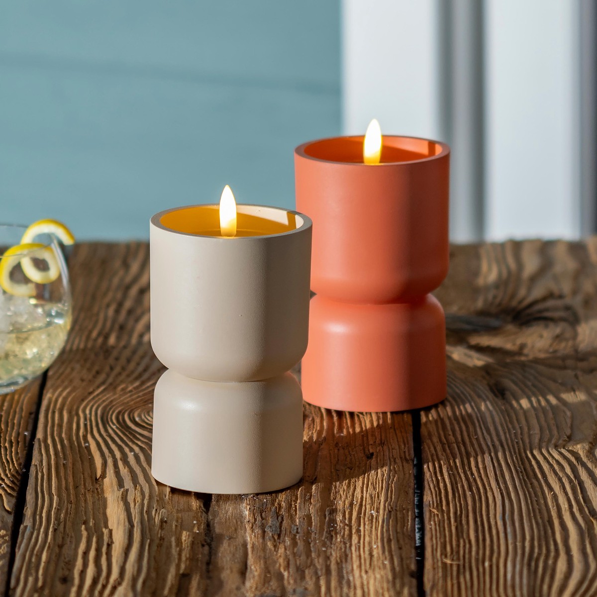 Led Wick Flameless Candle TerraCotta