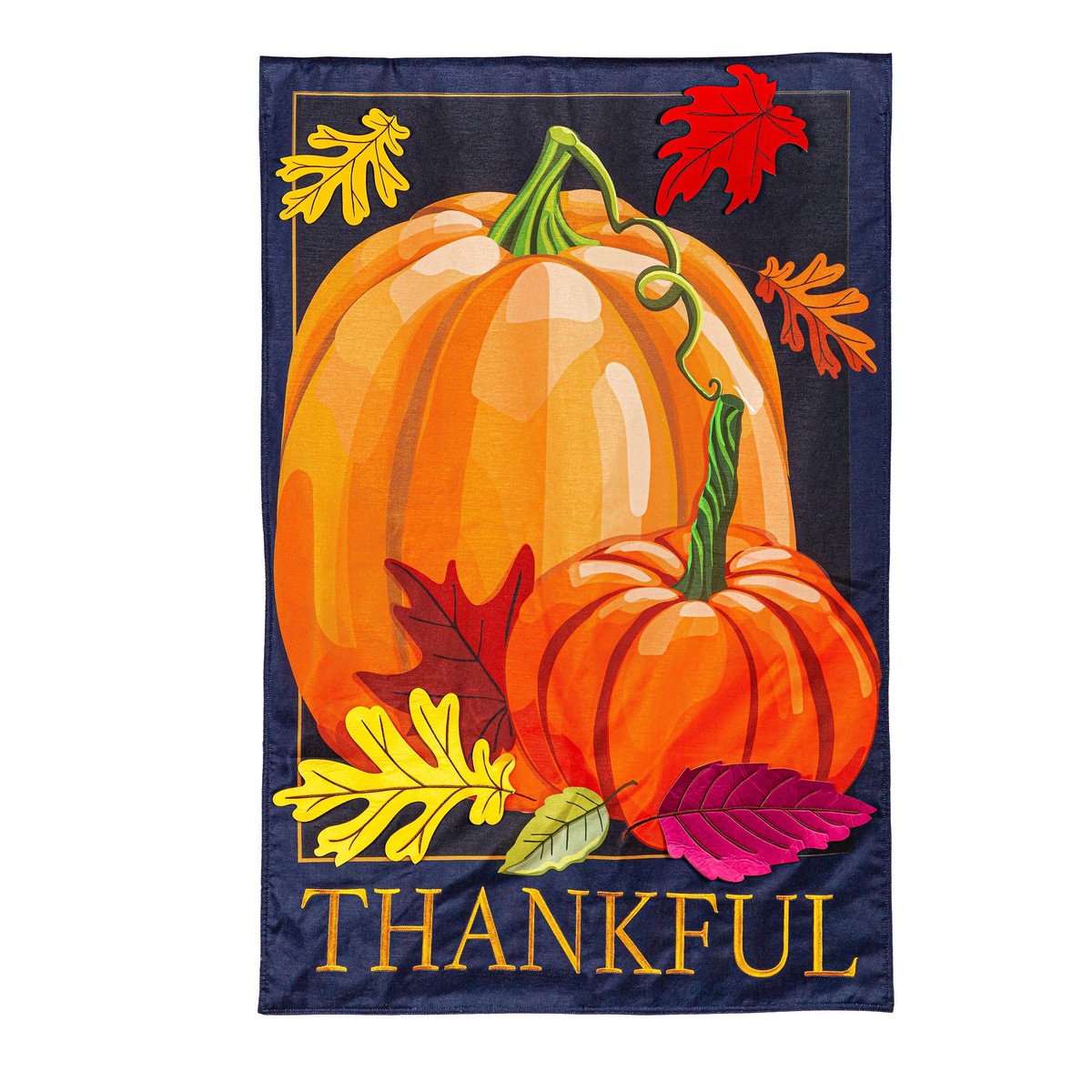 Thankful Pumpkins Estate Flag