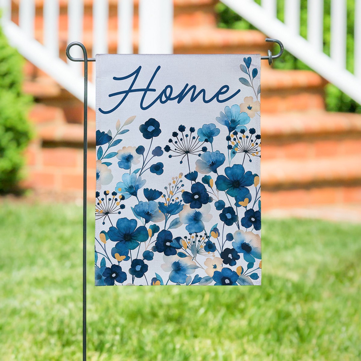 Vivastyle Gilded Meadow Burlap Garden Flag Home