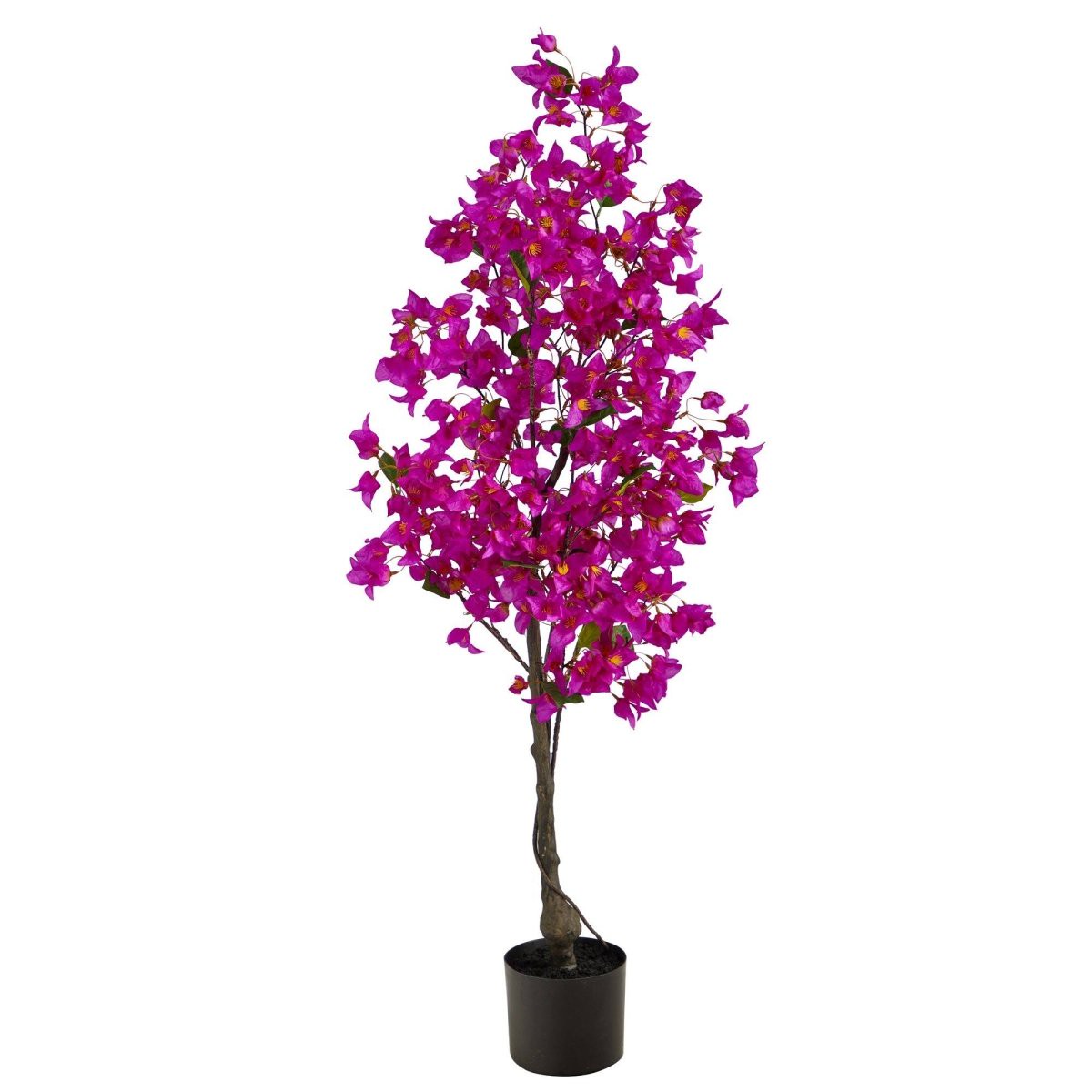 4-Ft Bougainvillea Artificial Tree Vibrant Lifelike Floral Dcor Pink