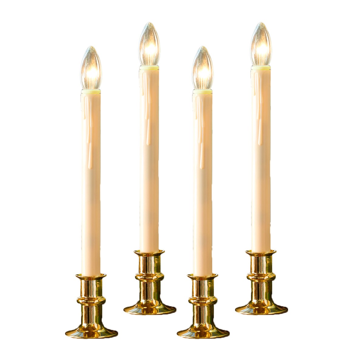 Adjustable Window Candle With Timer Set Of 4 Onyx