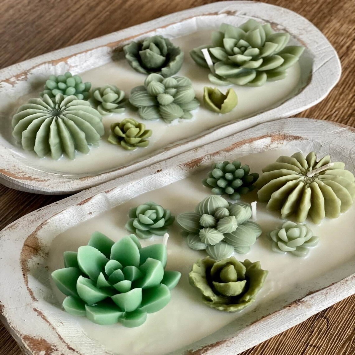 Arizona Dream Cactus Wooden Bowl Candle BloomingGardenFrenchMarket
