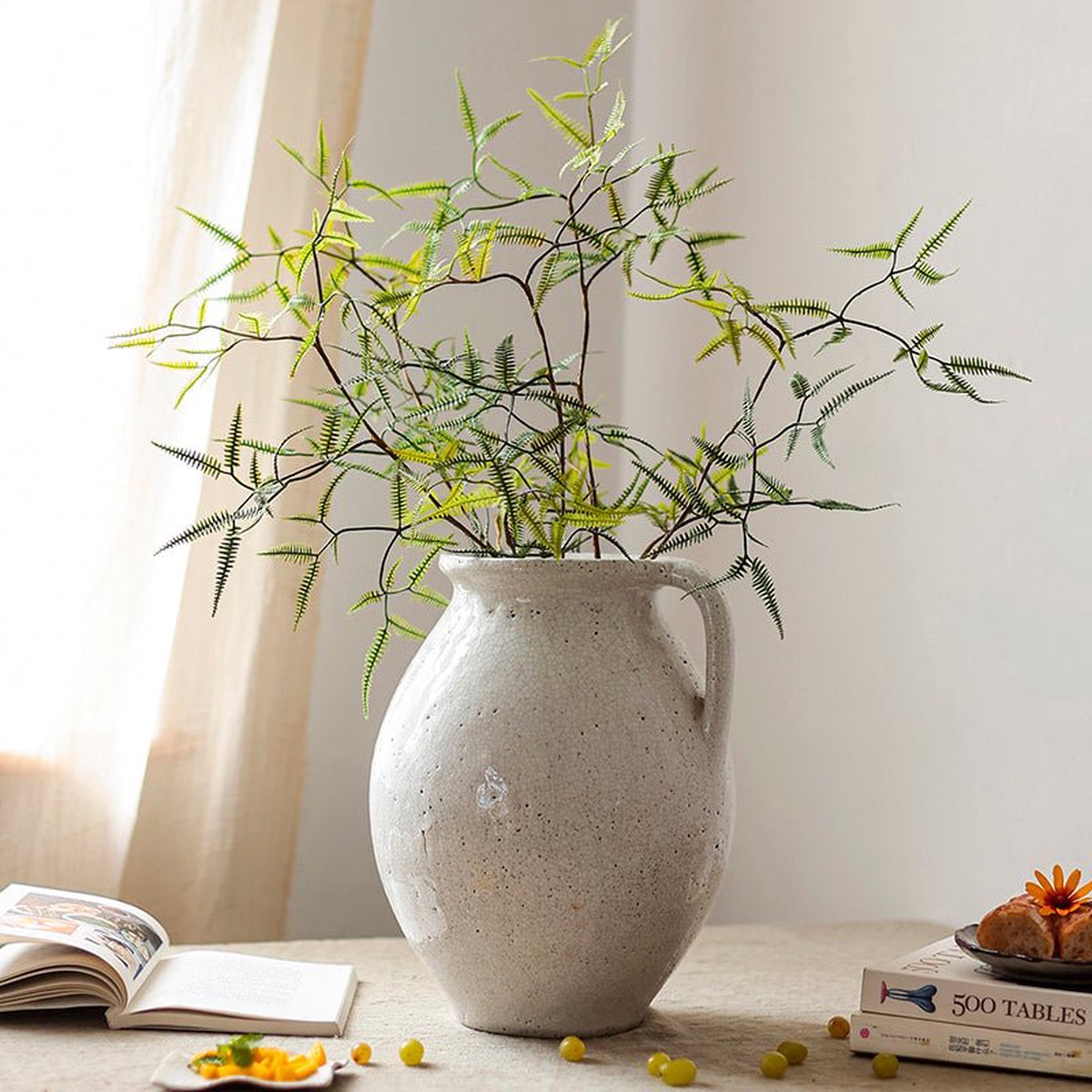 Artificial Faux Forked Fern Stem SmallOneStem