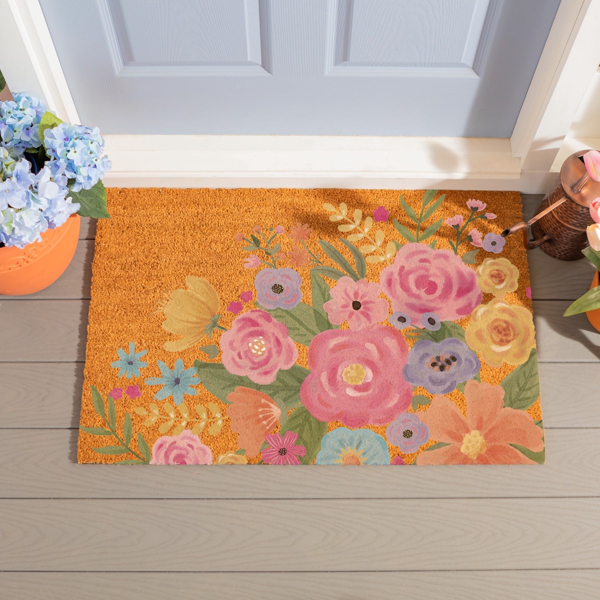 Bunny Blooms Spring Blossom Coir Mat 36