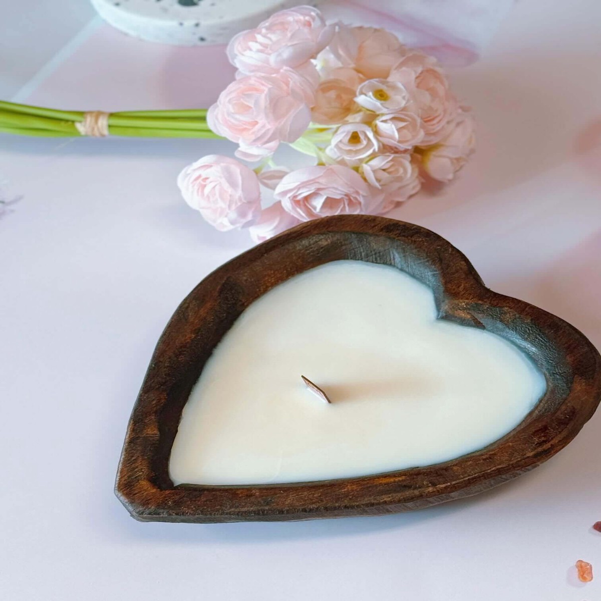 Endless Love Wooden Candle CreamyVanilla