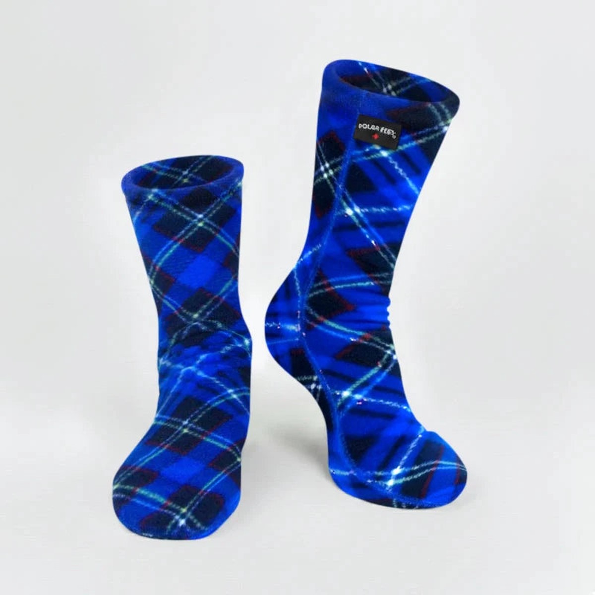 Polar Feet Adult Socks - Blue Argyle RegularLW10M9-11