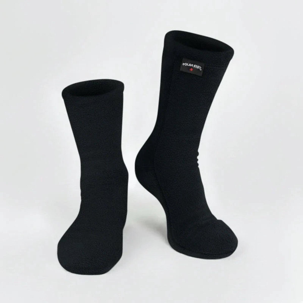 Polar Feet Fleece Socks - Black Nonskid3XlM16-17