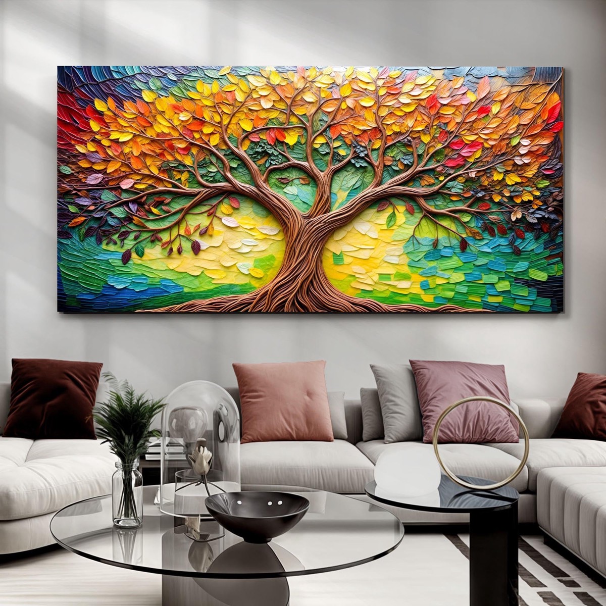 Tree Of Life Impasto Wall Art 20 InchMediumPremiumGalleryWrapped