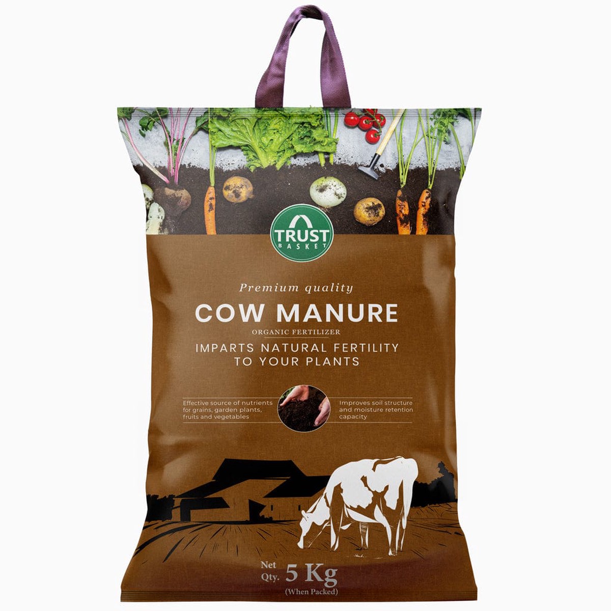 TrustBasket Cow Manure for Plant