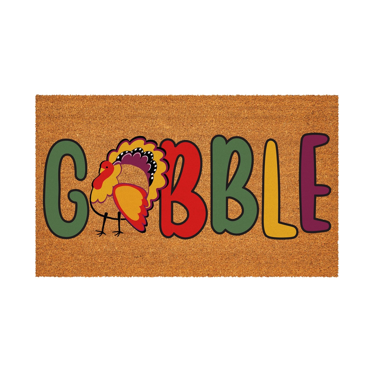 Gobble Turkey Coir Mat