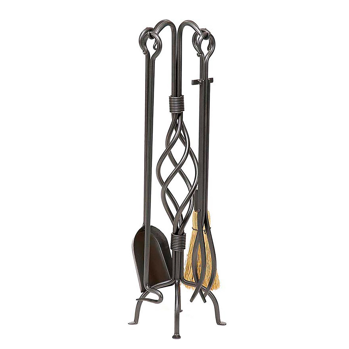 Helix Fireplace Tool Set Graphite
