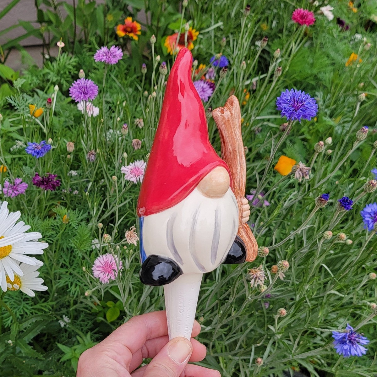 Hiking Gnome Watering Spike Orange