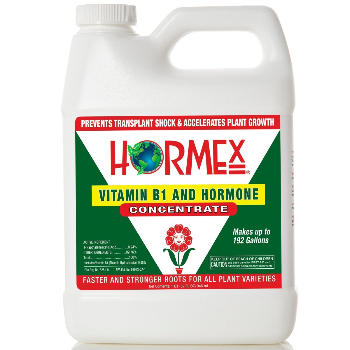 Hormex Rooting Hormone Concentrate With B1 Root Growth Plant Health Booster 8Oz