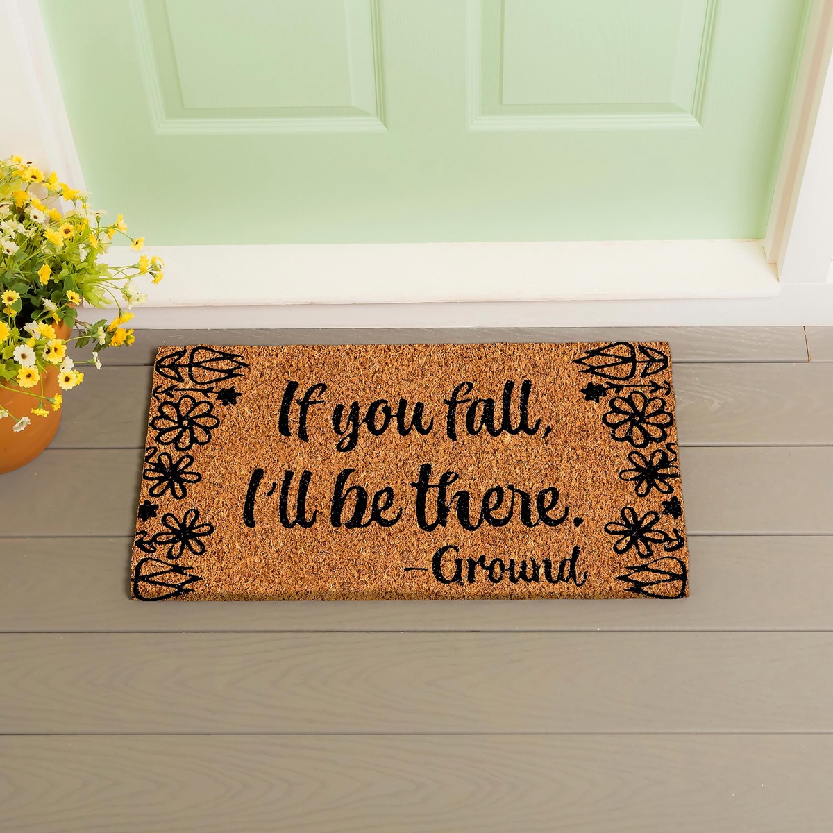 If You Fall Coir Mat