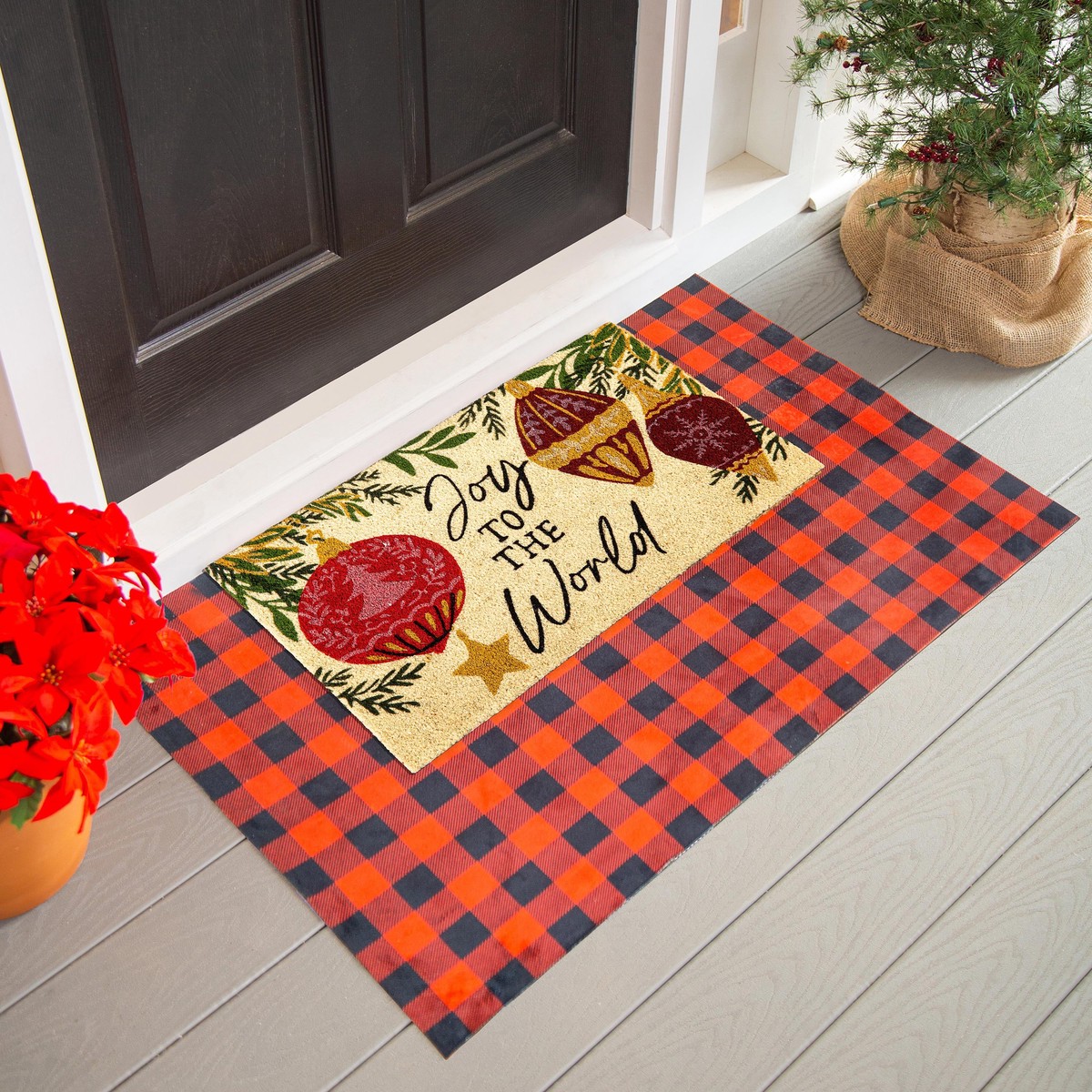 Joy To The World Coir Mat