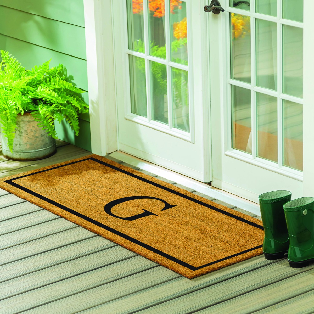 Monogram Coir Mat 60 Letter G