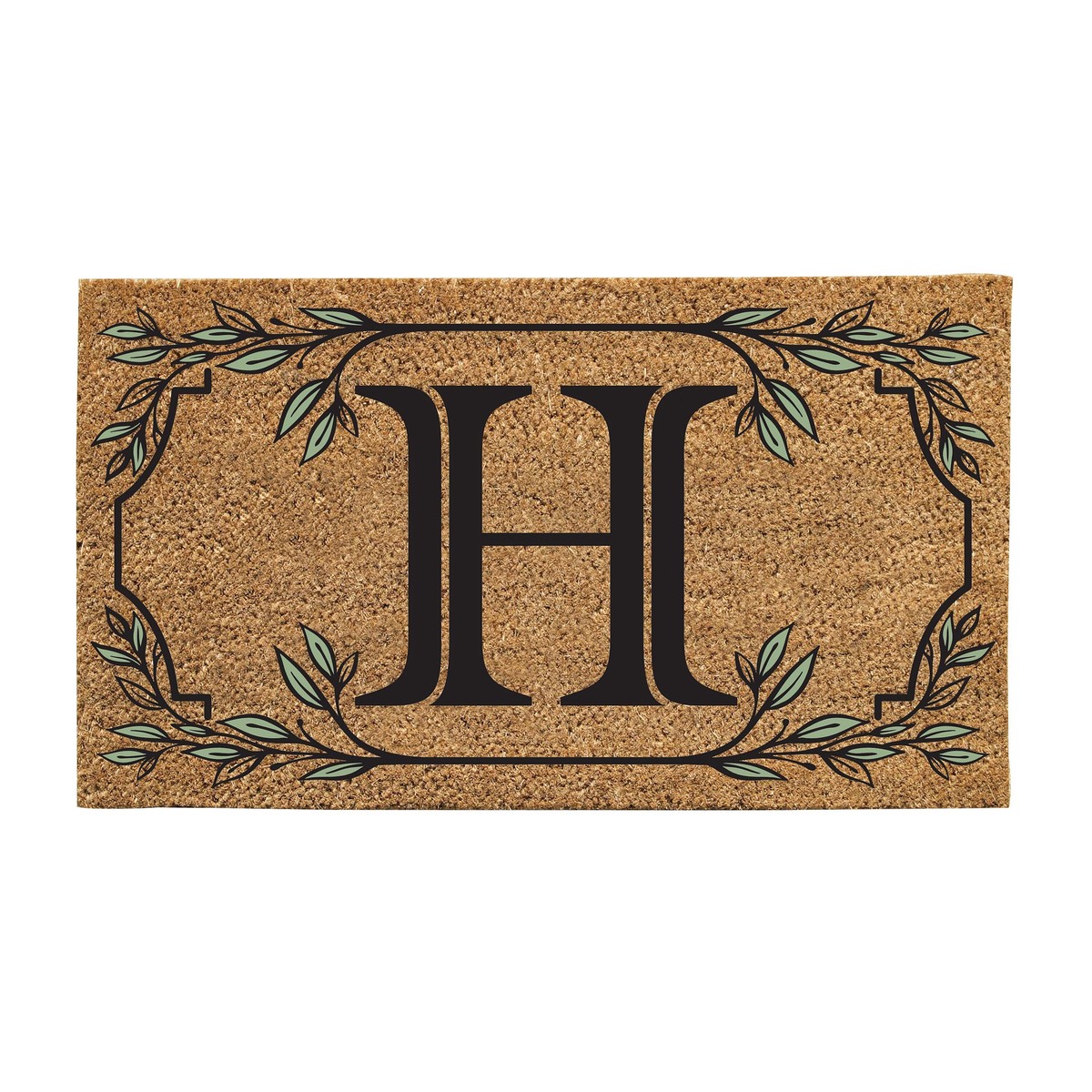 Monogram Coir Mat Letter H