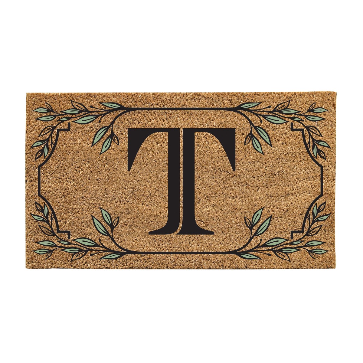 Monogram Coir Mat Letter T