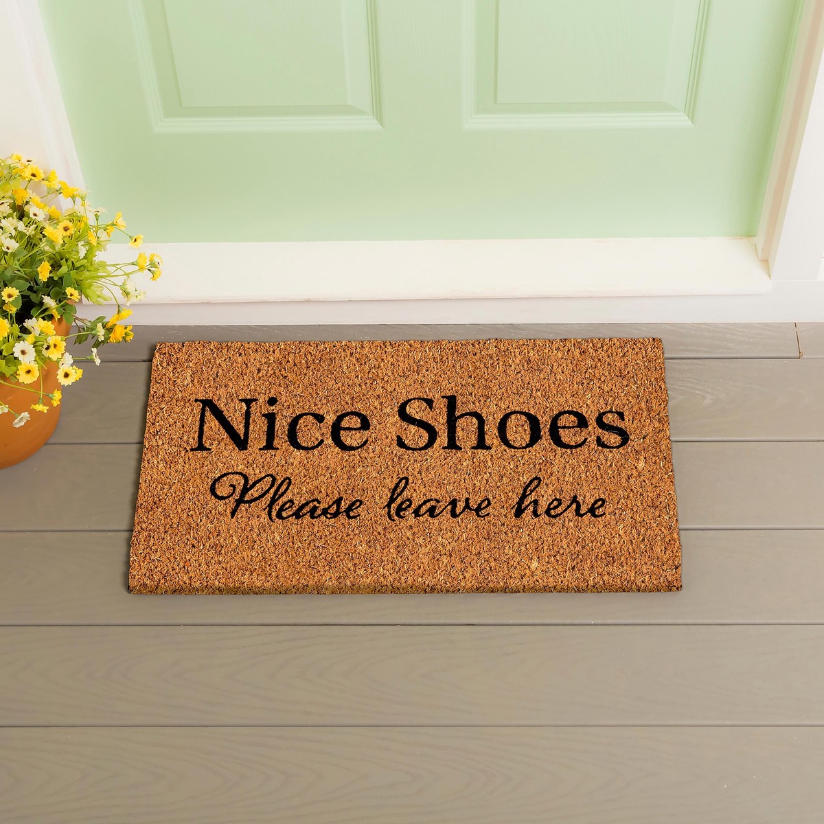 Nice Shoes Coir Mat