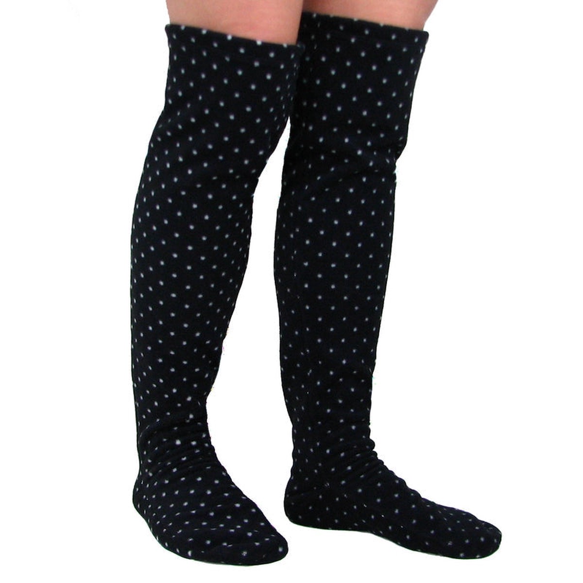 Over The Knee Fleece Socks - Domino WideLW10M9-105