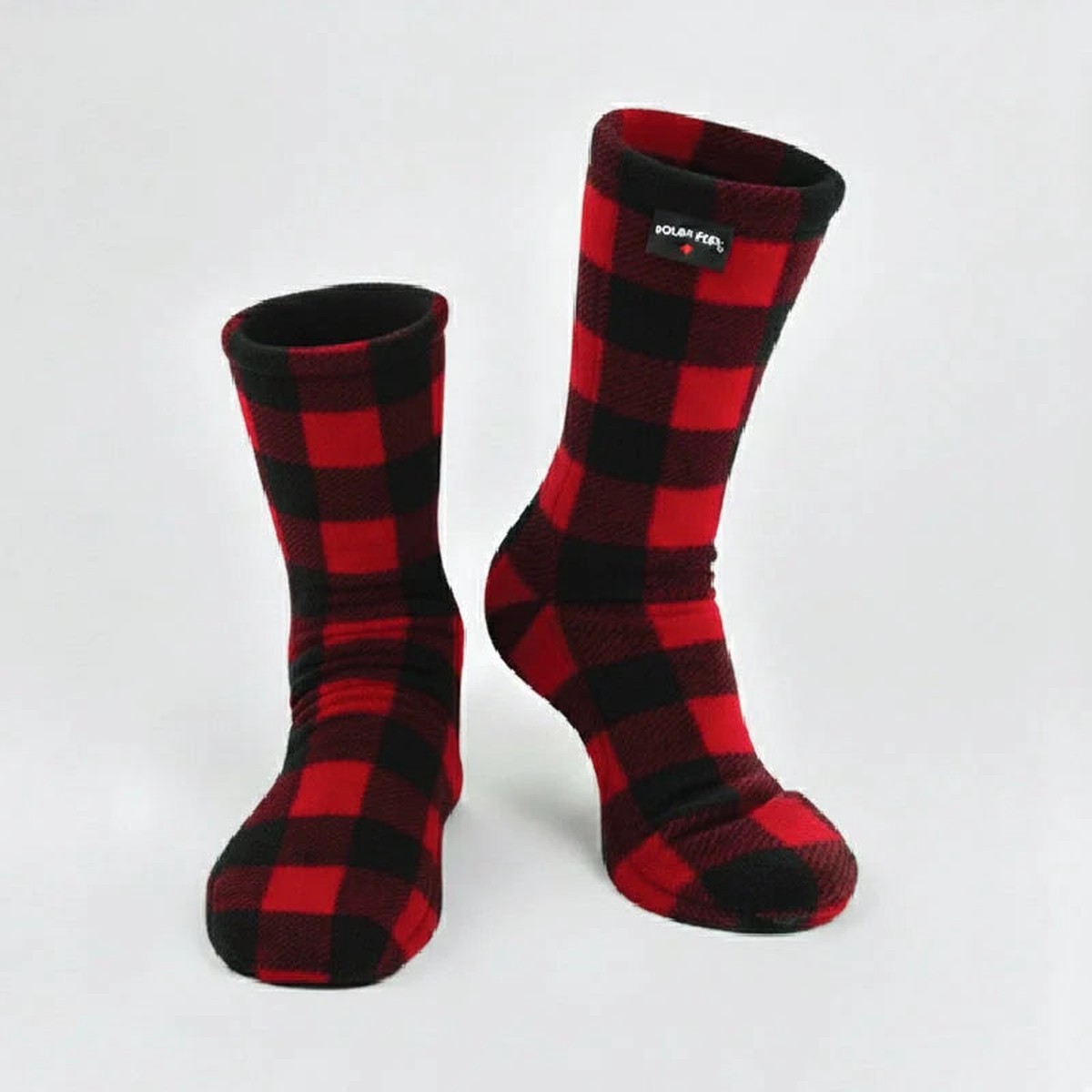 Polar Feet Fleece Socks - Lumberjack NonskidSW6-75M5-6