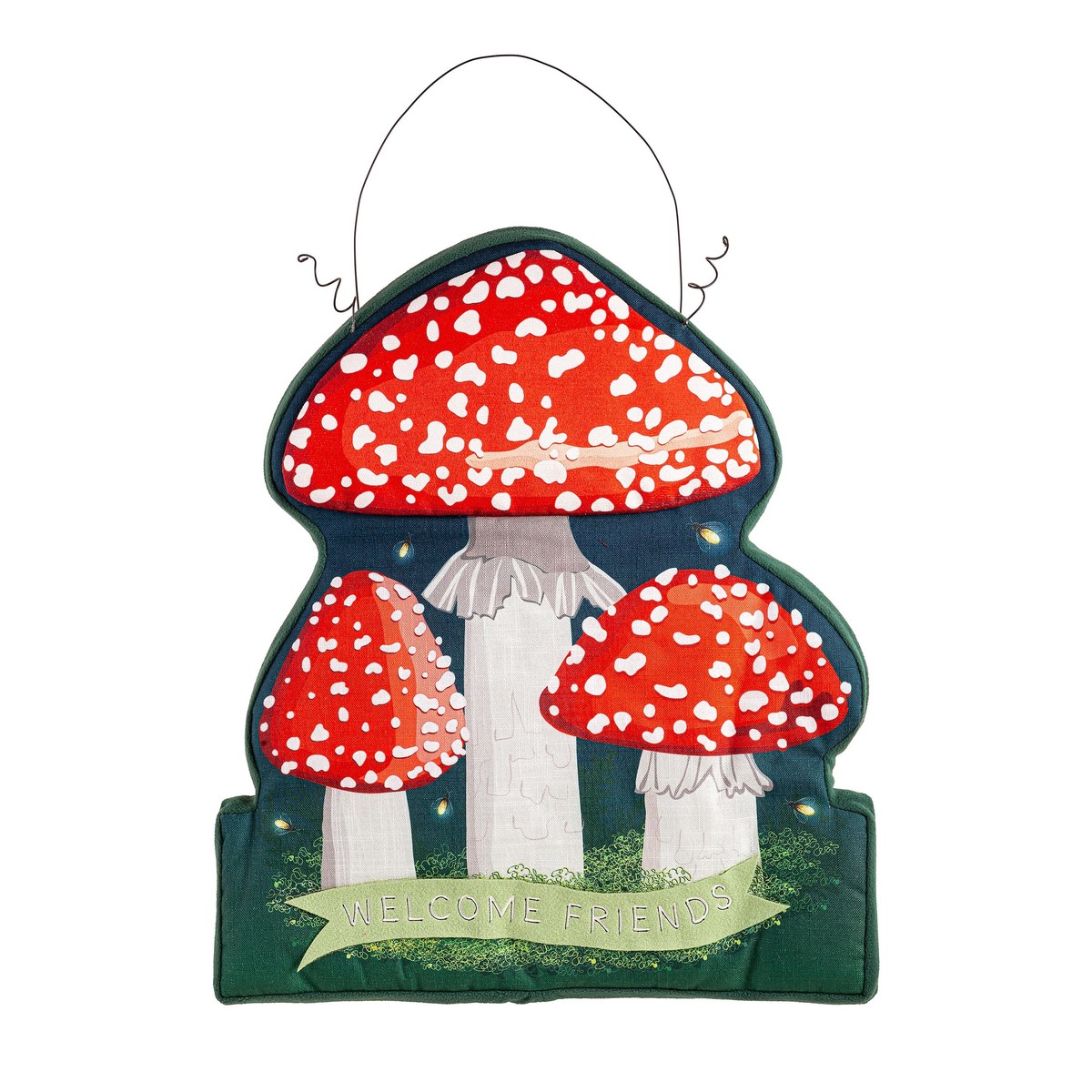 Welcome Friends Mushroom Garden Estate Door Dcor