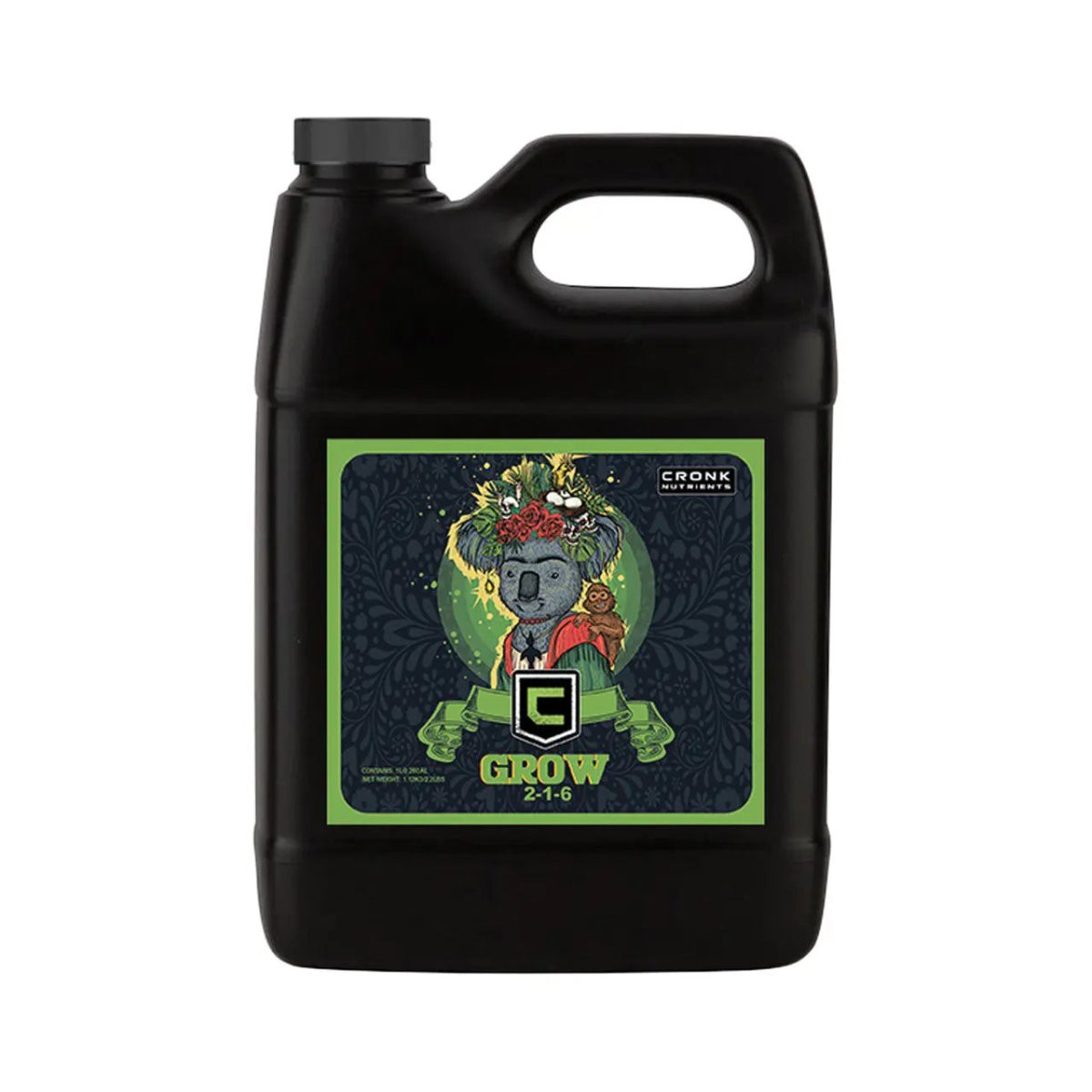 Cronk Nutrients Grow 2-1-6 Base Fertilizer Vegetative Growth Formula 4L