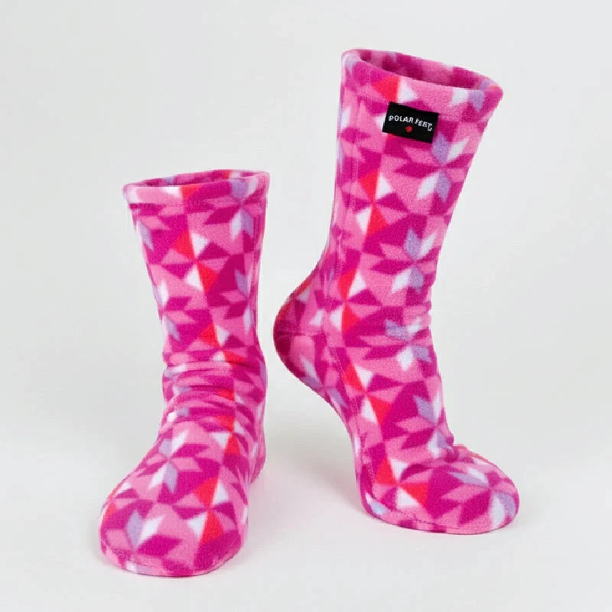 Polar Feet Adult Socks - Kaleidoscope NonskidLW10M9-11