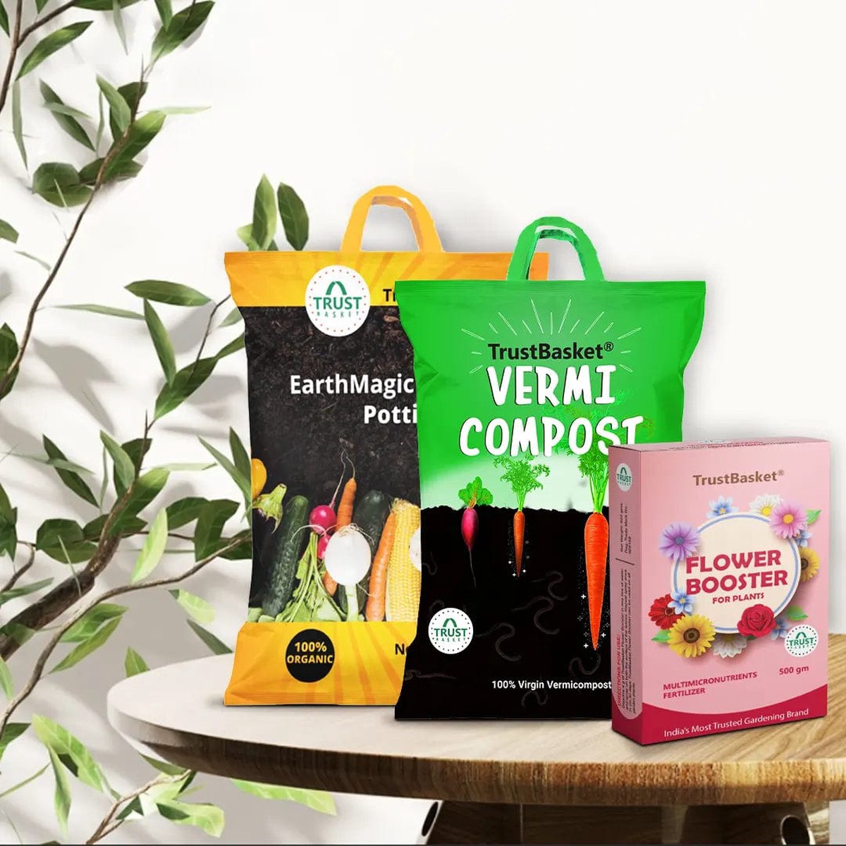 TrustBasket Bloom Care Flower Kit