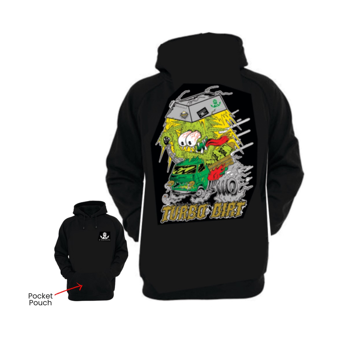 Dr Greenthumbs X Smelly Clothing - Turbodirt Hoodie L