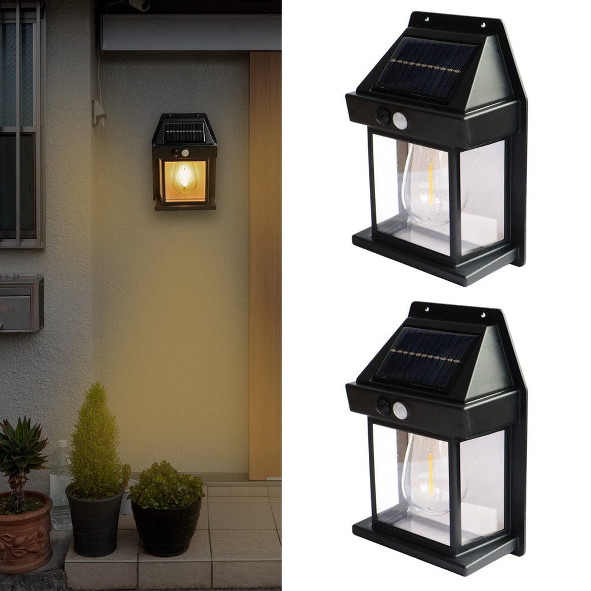 TrustBasket Solar Light Outdoor for wall Wireless Garden Lights Outdoor Waterproof