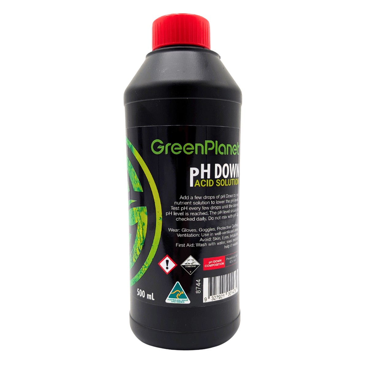 Greenplanet Ph Down Acid Solution For Precise Ph Control In Hydroponics Soil 500Ml