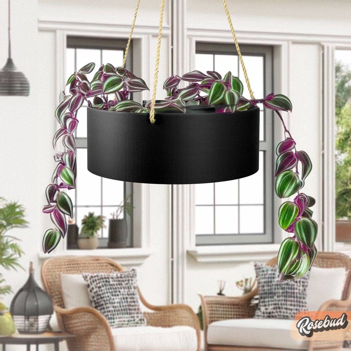 Hanging Chandelier Planter With Drainage CopperNoDrainageHole