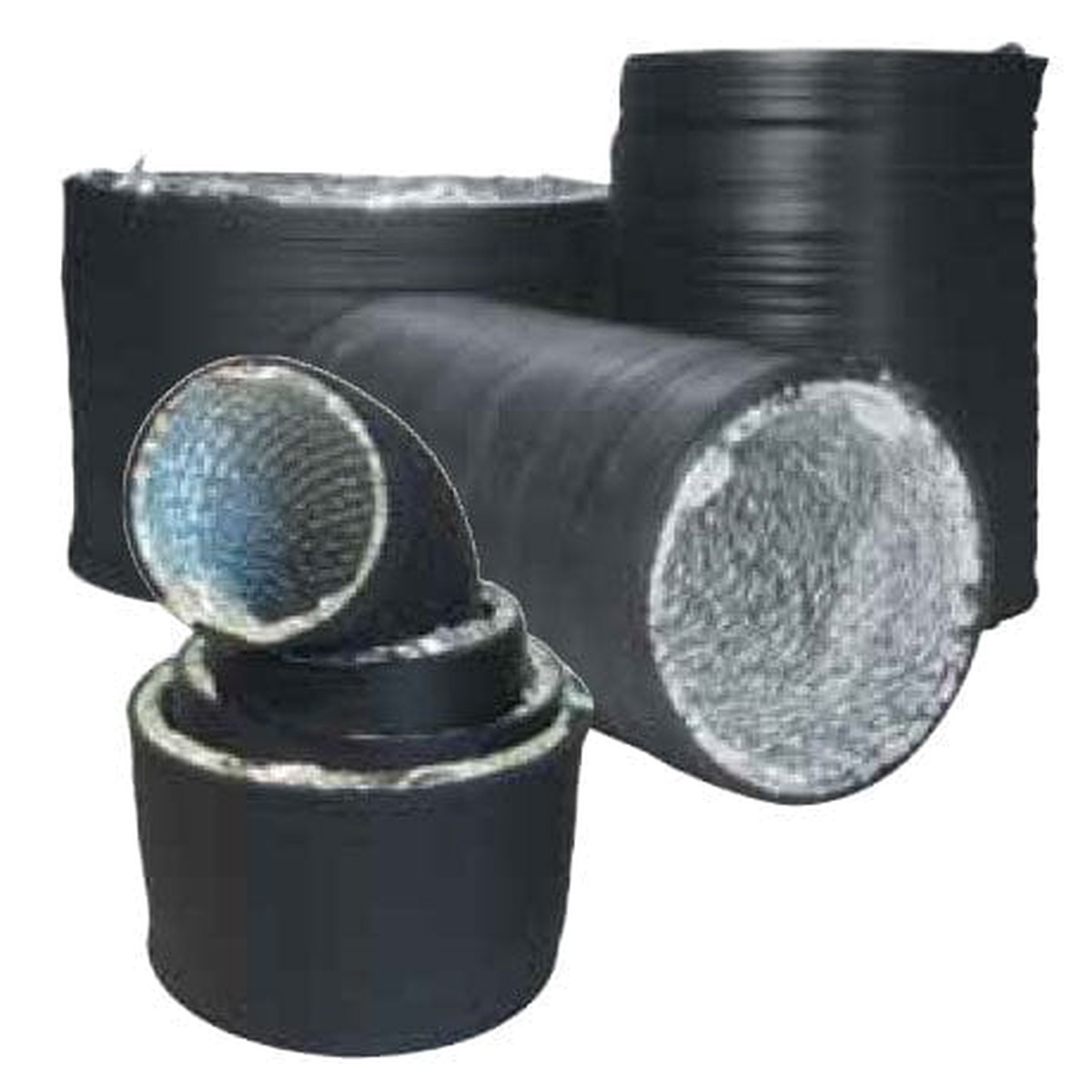 Pvc Ducting Black (100Mm 125Mm 150Mm 200Mm 250Mm) 250Mm